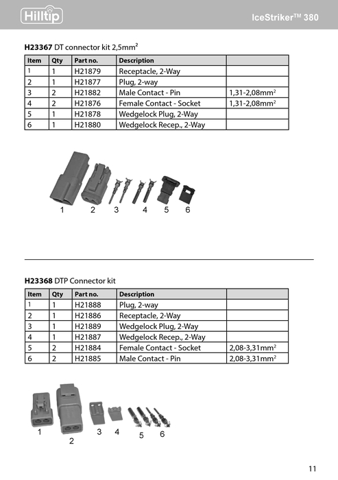 H23368 DTP Steckverbinder-Kit