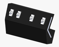 2250-V Polyurethane steel inlay cutting edge KIT