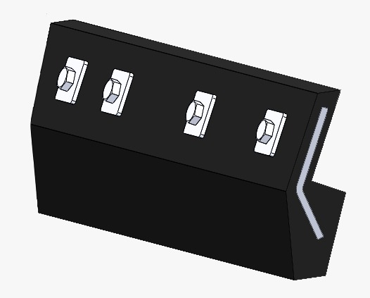 2400-V Polyurethane steel inlay cutting edge KIT