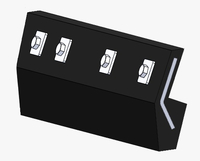 2400-V Polyurethane steel inlay cutting edge KIT