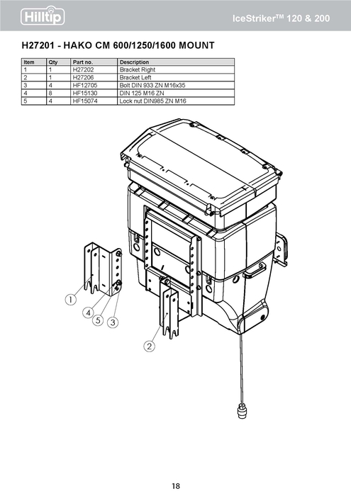 HAKO CM 600/ 1250/ 1600 Kupplung