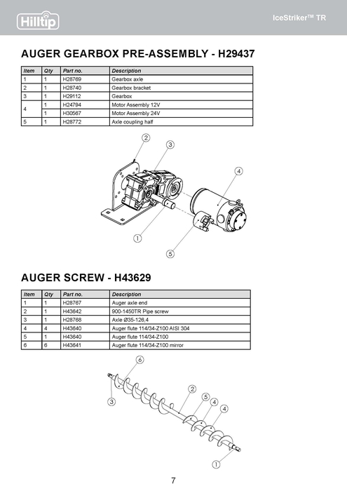 Gearbox axle
