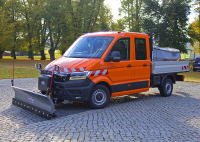 MAN TGE Winterdienst Umbau HWNtec – Dreiviertelansicht vorne 4x4